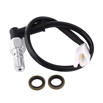 Brake Line Pressure Switch, Motorcycle Brake Light Switch Universal Brake Light Switch for Motorcycle Scooter Dirt Pit Bike ATV 10x1.25mm 10x1mmM10*1.25MM