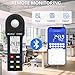 HoldPeak Illuminance Light Meter with Bluetooth, Digital Lux Foot Candles Meter 0.1~400,000 Lux with 270º Rotating Sensor, Lumen Meter Luxmeter for Plants, Car Headlights, Home & Office LEDs