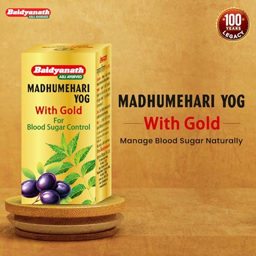 Image of Baidyanath Madhumehari Yog | Diabetes Care | Controls Blood Sugar Level Naturally | 100% Natural & Ayurvedic formulation - 30 Tablets