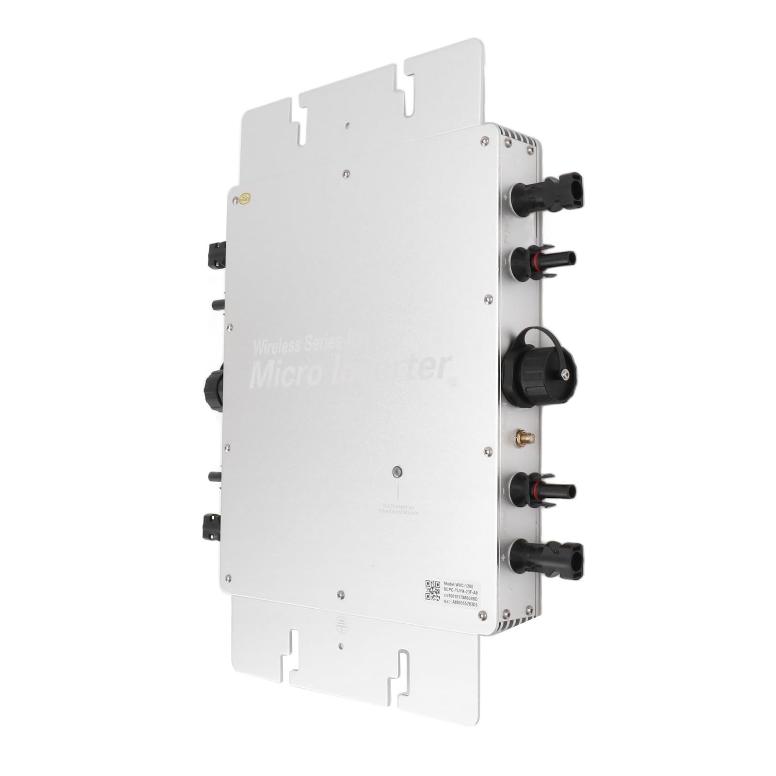 aqxreight Inwerter Sieciowy Solarny Samochłodzący się IP65 WVC 1200 W 100 V-240 V Inwerter Solarny do Domowego Systemu Wytwarzania Energii Prąd Przemienny Wodoodporny Falownik Sieciowy