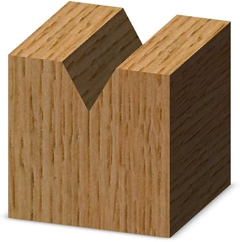 Miniatura 2 de Whiteside Brocas de enrutador 1541 ranura en V de 60 grados de diámetro de corte de 1/4 pulgadas y longitud de punto de 7/32 pulgadas