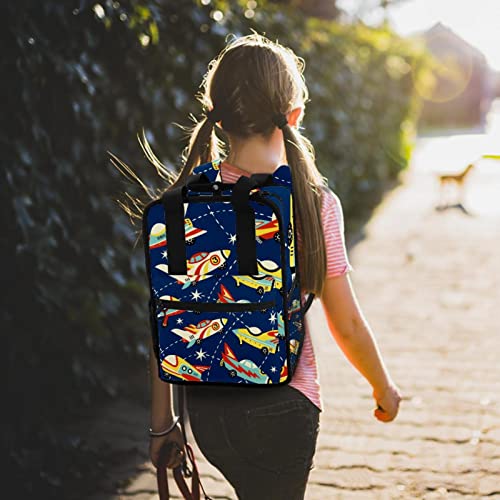 Sac à dos garçon motif spatial multicolore idée cadeau enfant - 7