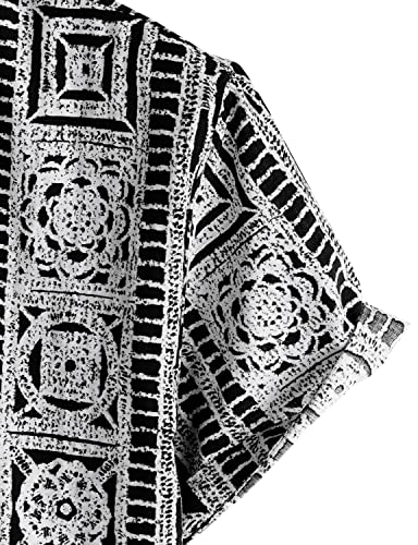 VATPAVE Mens Casual Short Sleeve Button Down Shirts Regular Fit Hawaiian Summer Shirt