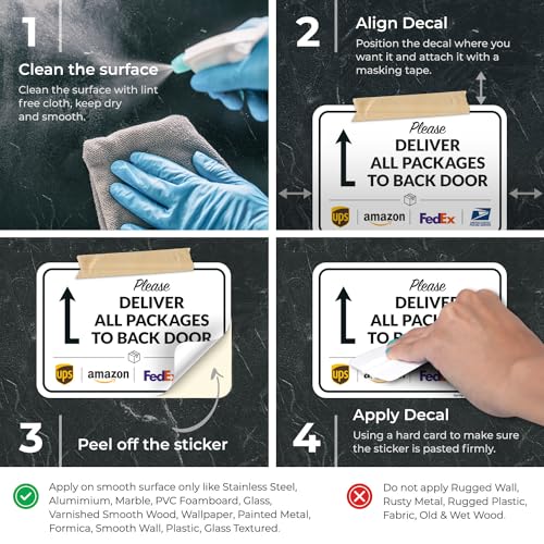 image for Sigo Signs Package Delivery Sign, Delivery Instructions All Package to