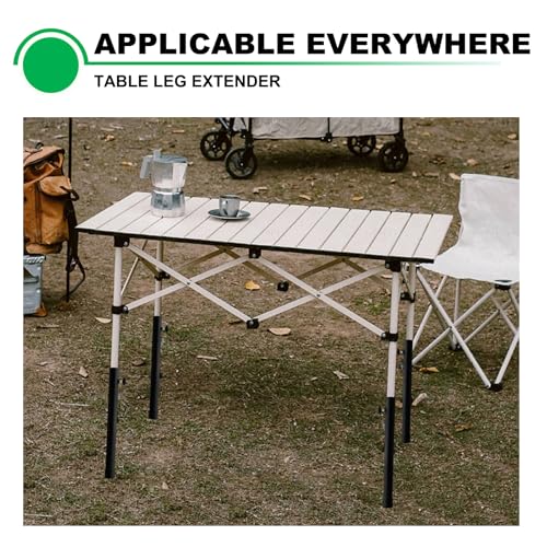 Andorm 8 Pack Folding Table Leg Extenders, Table Risers for Folding Tables, Metal Steel Folding Tables Leg Extensions Heavy Duty, 4 Adjustable Level(3.6"-13") by Andorm - Image 5