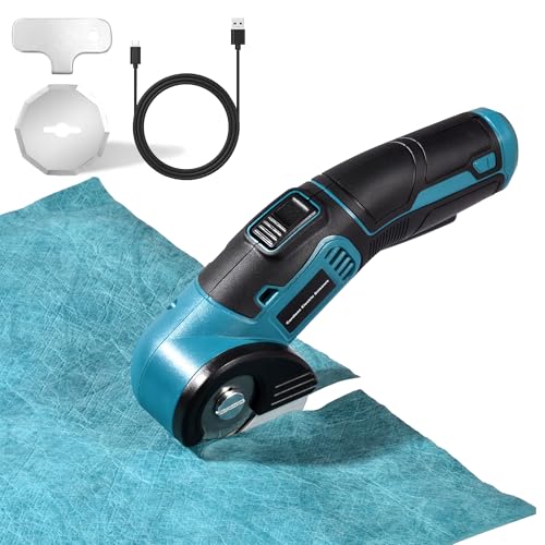 Tyimble 4V Cordless Electric Scissors Heavy Duty Cardboard, Fabric, Leather & Carpet Cutter with Brushless Motor & USB-C Charging, Includes 2 Tungsten Blades Tool Kit for DIY, Crafting, Industrial Use by Tyimble - Image 2