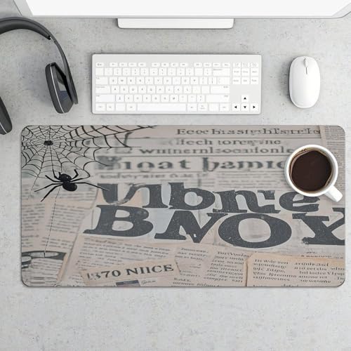 Black Spider Web Desk Mat Grande Antideslizante miniatura 5