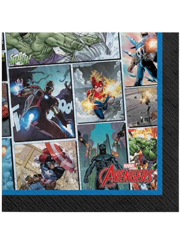 Multicolor Marvel Avengers Powers Unite Beverage Napkins - 5