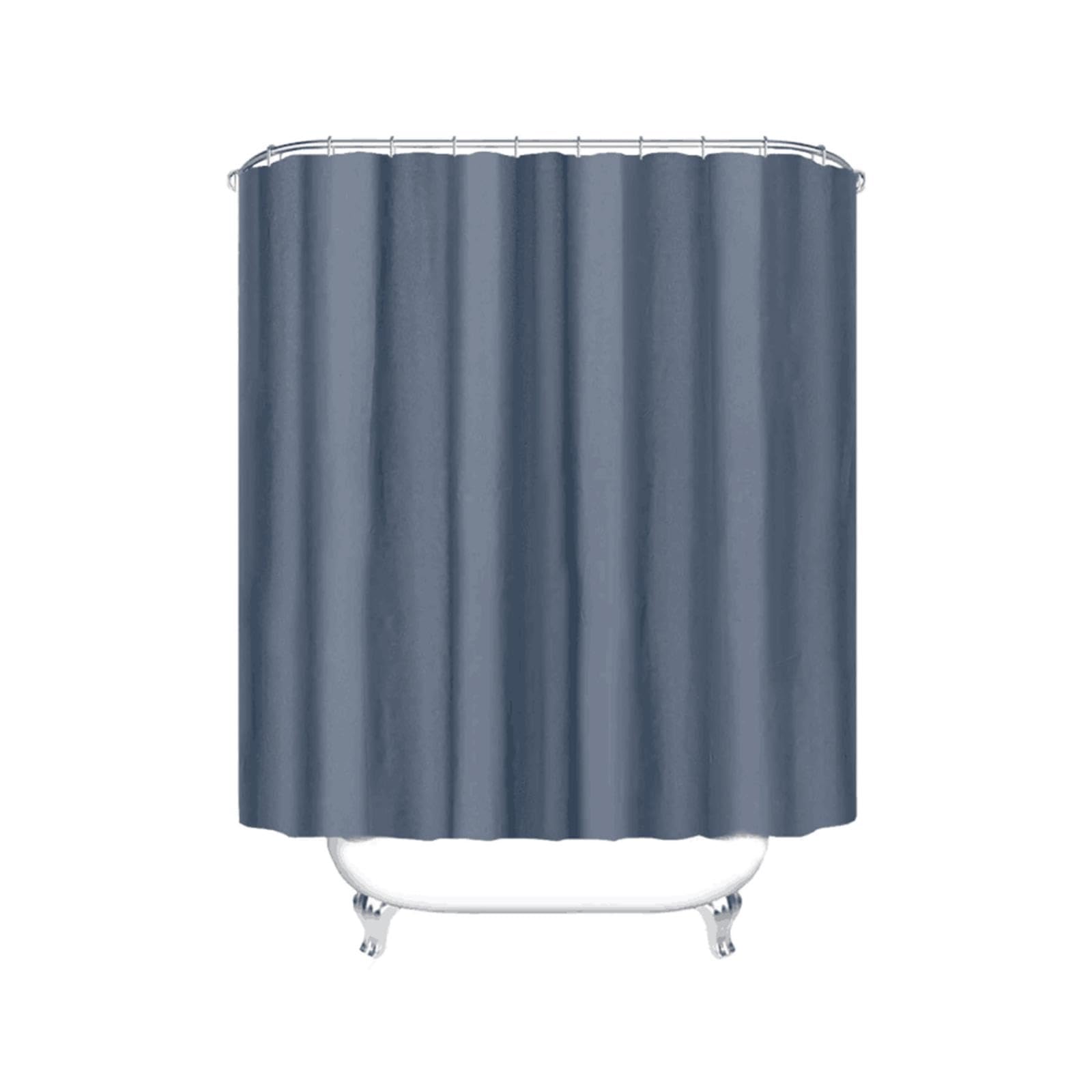 Cortina de ducha impermeable antimoho para bañera, tela lavable, incluye ganchos, 215 x 200 cm, perfecta para decoración de baño