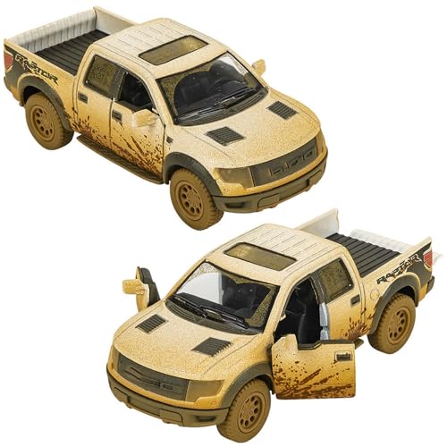 Image of Magicwand 1:36 Scale Die-Cast with Openable Doors & Pull Back Action (Color May Vary) (Raptor Muddy)