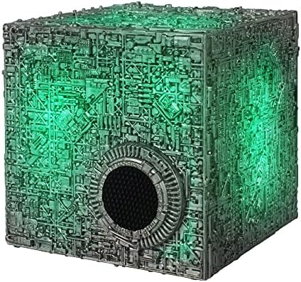 Star Trek Borg Cube Bluetooth Speaker with Illumination, Borg Quotes & SFX