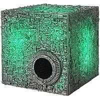 Star Trek Borg Cube - Altavoz Bluetooth con iluminación verde,