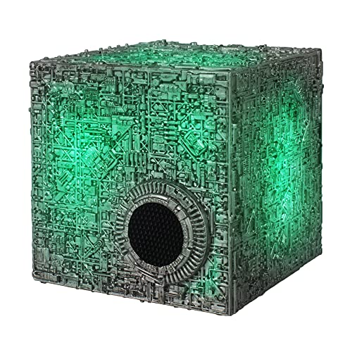 Star Trek Borg Cube Bluetooth Speaker with Green Illumination,...