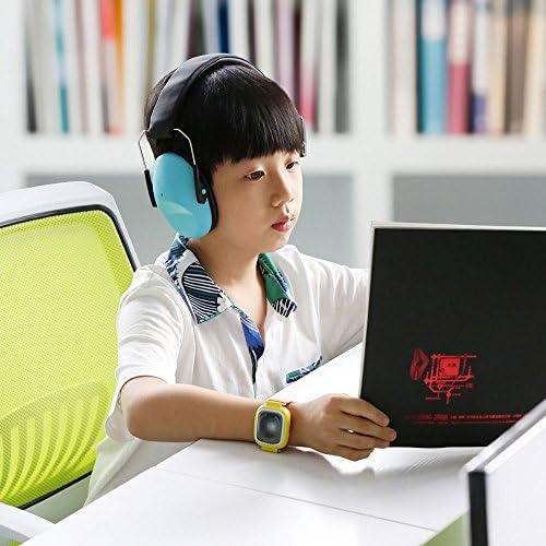 Ballery Kids Ear Defenders, NRR 25dB / SNR 29dB Kids Earmuffs Ear Protectors, Hearing Protectors, Ear Defenders for Children with Adjustable Headband (Carrying Bag Included, Blue)