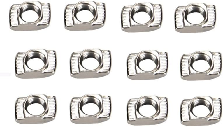 200 Pieces 2020 Series T Nuts T-Slot Nut Hammer Head Fastener -Plated Carbon Steel Sliding T Nuts (Size: M18, Color: Red)