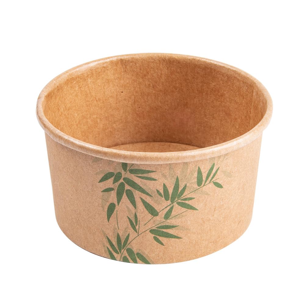 Eisbecher 90 Ml "Feel Green" Ø 7,2X4 Cm Braun Karton - 2000 Un.
