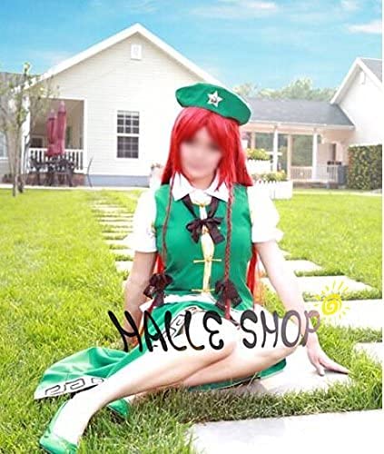 Amazon.co.jp: 東方紅魔郷 紅美鈴 コスプレ衣装 ウィッグ付き