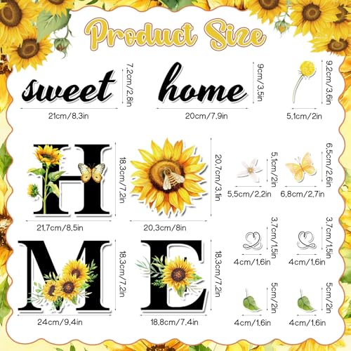 Imán decorativo girasol para refrigerador y lavavajillas miniatura 2