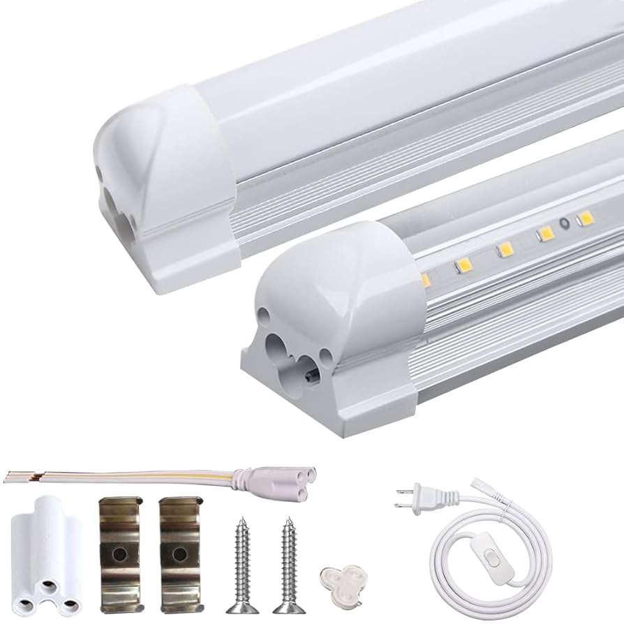 LEDライト 90cm  T8 大量（20本くらい） Amazon | 器具一体型 20W形 LED蛍光灯T8 直管型 長さ60cm 昼白色