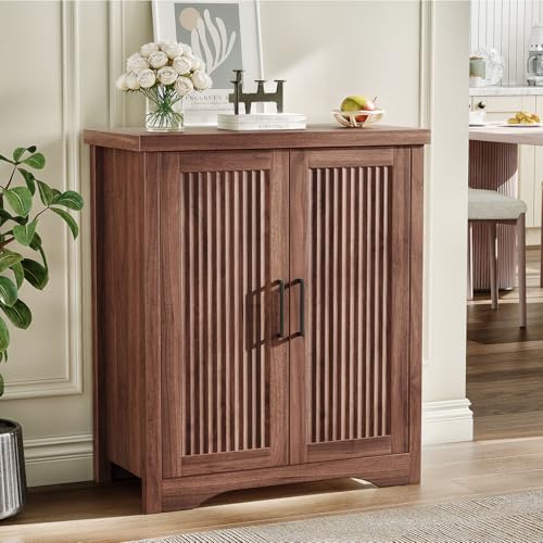 Memobarco Fluted Buffet Cabinet with Storage Accent Sideboard,Modern Credenza with