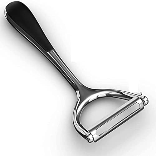 Cave Tools Julienne - Pelador giratorio de verduras para pelar papas, pepinos, zanahorias y verduras en la cocina o en la parrilla