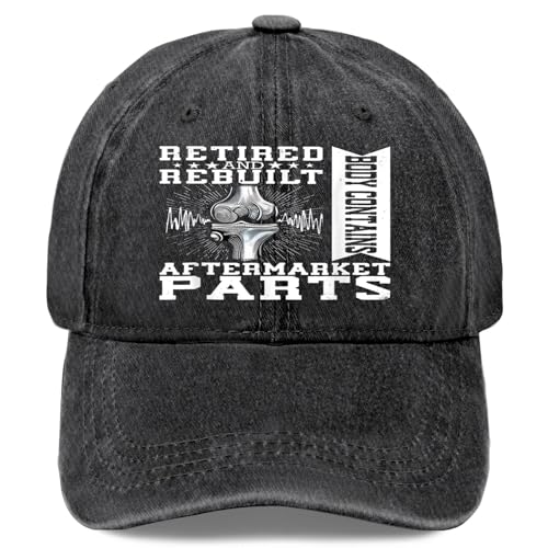 Retired and Rebuilt Body Contains Parts Hats for Men Fashion Washed Distressed