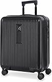 Aerolite M-Lite 56x45x25cm Premium Maleta Cabina para Easyjet, British Airways y Jet2, Puerto USB, Candado TSA, Polipropileno, Ruedas Silenciosas, Equipaje de Mano 56x45x25 Negro