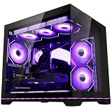 Ocean Park Black Gaming PC Gamer Desktop, AMD Ryzen 7 9800X3D 8-Core 4.7GHz, RX 9070 16GB, 16GB DDR5 6000MHz RAM, 1TB PCIe +2TB SATA SSD, 850W PSU, 360mm ARGB AIO, WiFi, Bluetooth & Windows 11 Ready