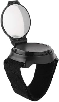 Bike Wrist Back View Mirror, Special Rotary Rearview Mirror Collapsible with Arm Wrist Strap Accessory for Safety Cycling Black bike mirrors rear view handlebar