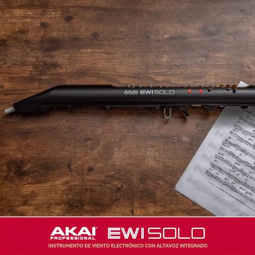 Miniatura 17 de Akai Professional Ewi Solo - Instrumento Electrónico De Viento Con Altavoz Incorporado, Batería Recargable, 200 Sonidos Y Conectividad Midi Usb