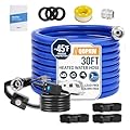 30FT Heated Water Hose for RV, -45°F Freeze-Proof Drinking Water Hose with Thermostat, 5/8" ID, BPA-Free Lead-Free, Flexible Winter Antifreeze Hose for RV, Camping, Garden