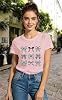Cutesong Womens Bow Shirts Bowknot Girly Aesthetic T-Shirt Pink Bow Ribbon Short Sleeves Pink #3