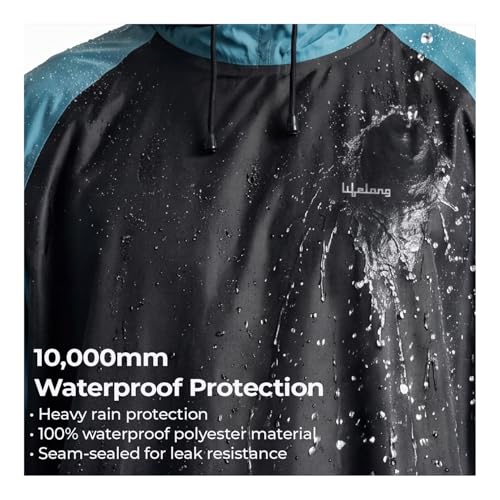 Image of Lifelong Waterproof Unisex Rain Coat Hooded Full Sleeves Outdoor Men, Women, Boys & Girls Rainwear Poncho Raincoat for Camping, Hiking & Travelling (1Pc)