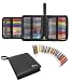 96 Color Gel Pen Set 48 Artist Ink Gel Pens 24 Glitter 12 Metallic 12 Neon 48 Matching Colorful Refills PU Leather Portable Travel Case for Adult Coloring Books Craft Drawing Writing Art Markers