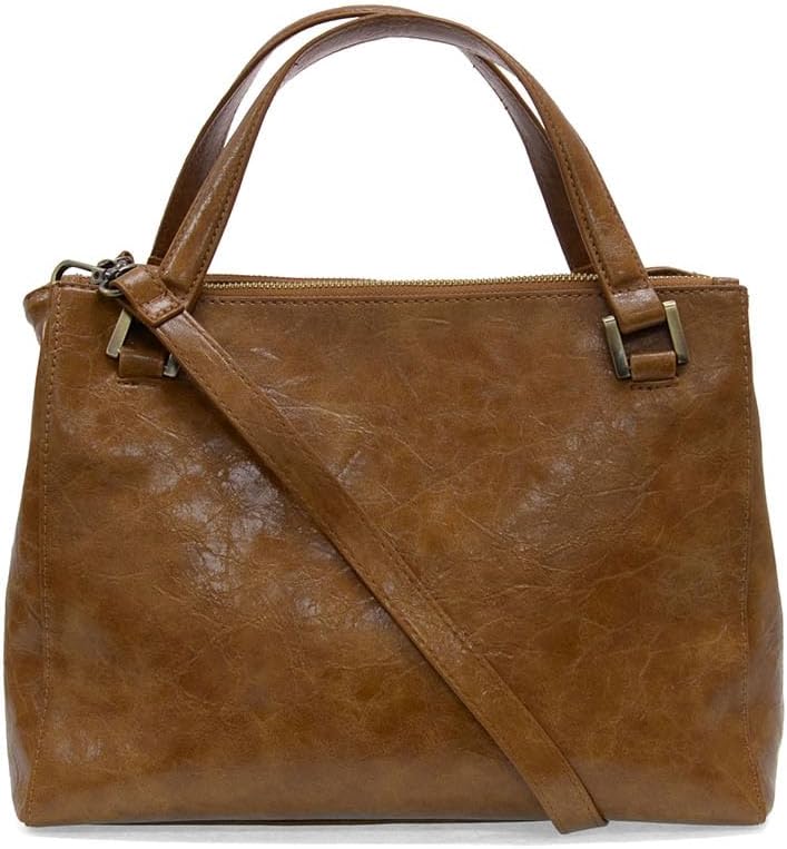 Joy Susan Shawna Triple Zip Satchel Crossbody Handbag