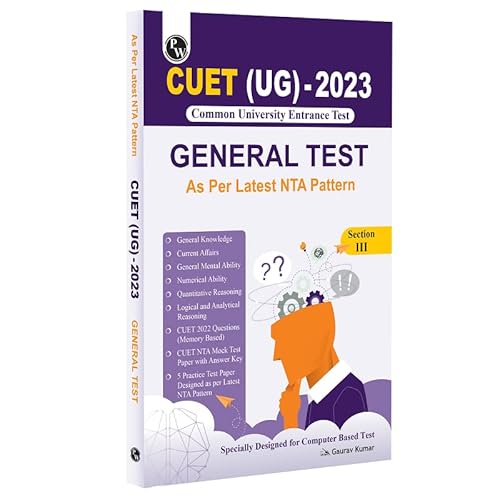 Physics Wallah CUET UG General Test Book (Common University Entrance Test 2023)