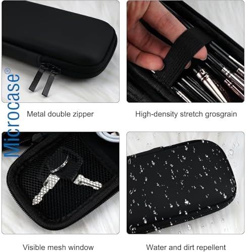 Microcase Dokunmatik Kalem Pencil Kalemlik Fırça Set Kulaklık Kablo Organizer Kılıfı 21x9cm AL5356 - Görsel 5
