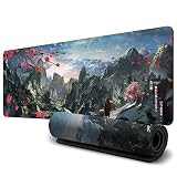 Large Japanese Mouse Pad (31.5x11.8inch), HD Printing Style Desk Mat, Mouse and Keyboard Pad Extende