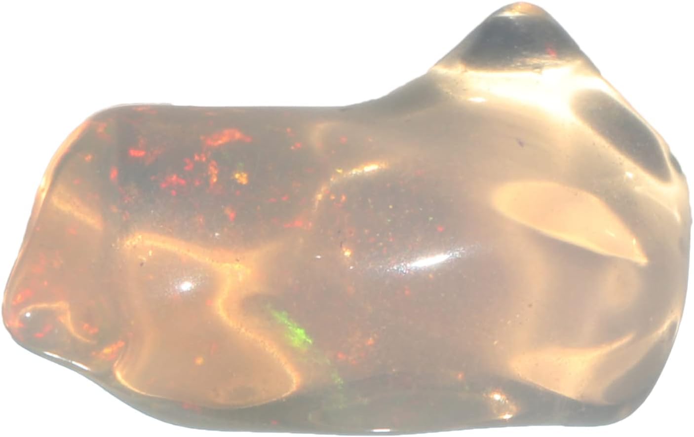 GEMHUB Natural Loose Opal, Ethiopian Fire Opal Rough Wire Wrapping Loose Gemstone