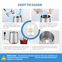 Hanchen Wasser Destilliergerät Wasser Destillierer 1L/H Wasserdestilliergerät Destilliertes Wasser herstellen 750W Edelstahl Distilleranlage mit Glaskanne | Reinwasser destilieren für Haus Labor – Ansicht 4