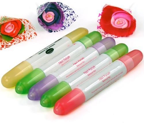 Bella 5 X Nail Polish Varnish Remover Corrector Pen Correction+ 15 Changeable Tips