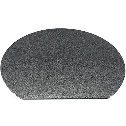 福井クラフト ランチョンマット 5-90-11 祇園半月敷盆 銀梨地 グレー 36x31.6x4cm ABS 5-90-11