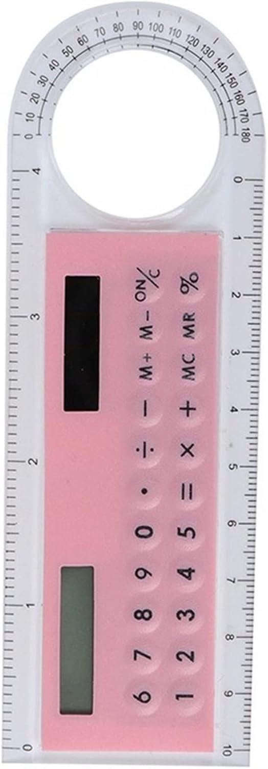 Basic Office Calculators Solar Multifunction Mini Calculator(Pink)