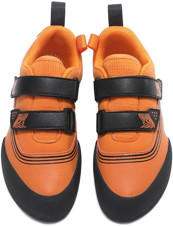 Mens and Womens Climbing Shoes(902-37, Black&Orange)
