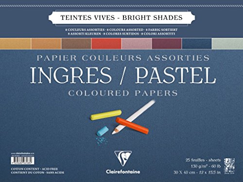 Bloc Spiralé Ingres Pastel pour éviter l'effritement du fusain