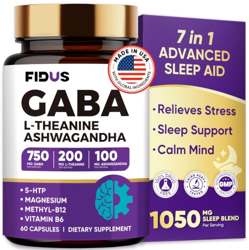 Advanced Sleep Aid GABA L-Theanine Ashwagandha Supplement
