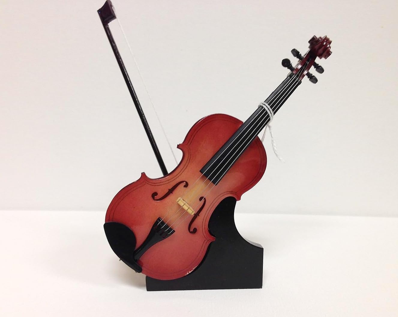The Bridge Collection 7" Tiny Violin Music Box- Music Decor for Home Office- Vintage Decor Mini Violin for Shelf Decor, Bedroom Decor- Music Lovers Gift Ideas, Violinist Gifts, Music Teacher Gift