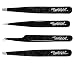Professional Tweezer Set- 4 Tweezers + Case! Facial, Ear, Nose & Ingrown Hair Remover Treatment. Make Perfect Eyebrow Shapes with Manscaper Unibrow Trimmer: Learn How To Do Your Eyebrows On Fleek!