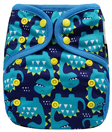 Image of OsoCozy One Size Cloth Diaper Covers - Adjustable Snap Fit & Double Leg Gussets for Baby Boys & Girls from 8-35 Pounds. Use with Prefold, Flat or Fitted Cloth Diapers.
