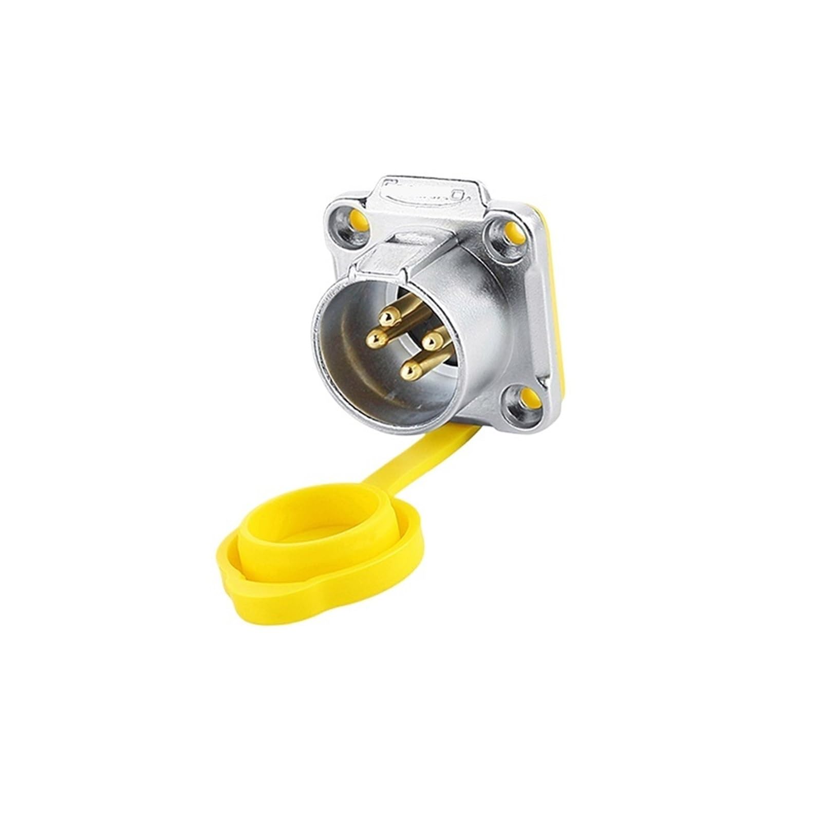 Presa di Corrente Impermeabile Aviazione LP-20 Femmina Maschio 4 Pin Giallo inverso IP68 connettore UL(Flange Public Seat)